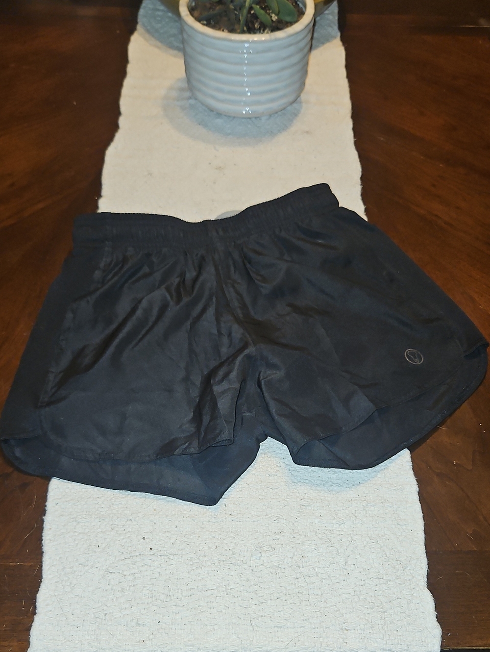 Pennant Black Women's Athletic Shorts - Lacrosse